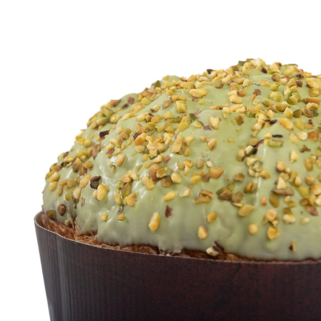Panettone artigianale al pistacchio - Con crema tre monti al pistacchio - la - serenissima - sm