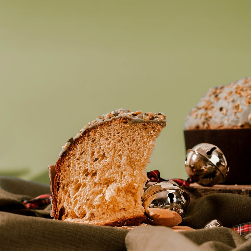 Panettone artigianale al pistacchio - Con crema tre monti al pistacchio - la - serenissima - sm