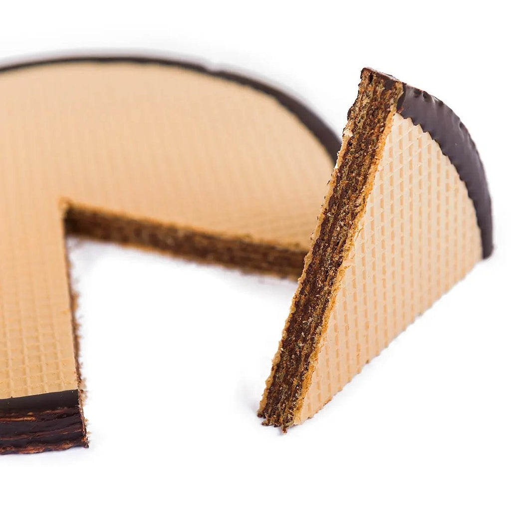 Torta Tre Monti Cioccolato con ceramica artigianale di San Marino - Bianca - la - serenissima - sm
